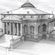 Palladio's Rotonda rendered with SketchFX and AmbientOcclusion
