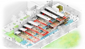 Completed Cutaway Isometric by Benjamin Naudet