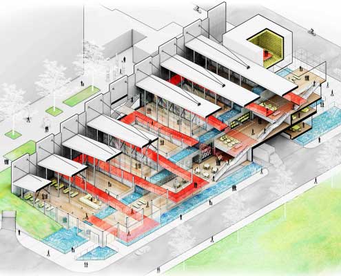 Completed Cutaway Isometric by Benjamin Naudet