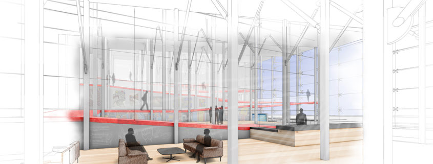 Reception Interior View by Benjamin Naudet