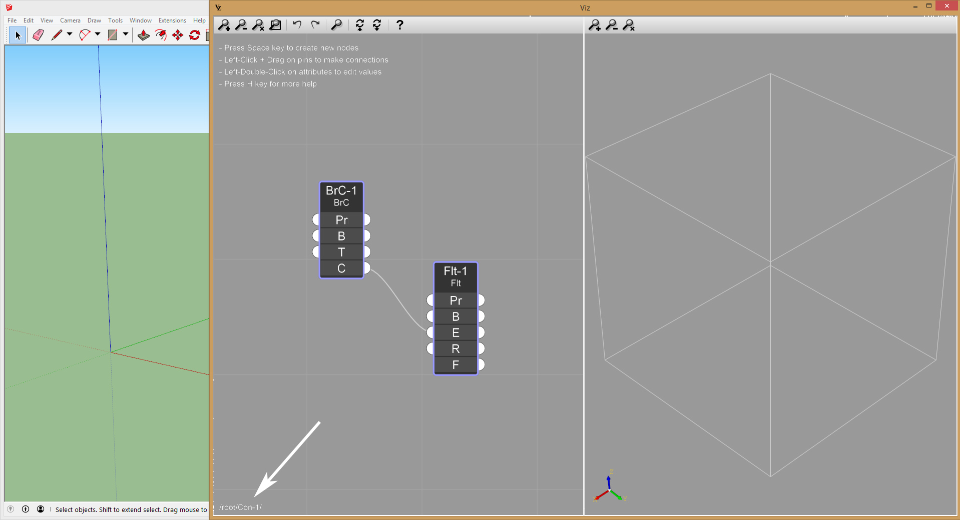 Viz Pro paste nodes