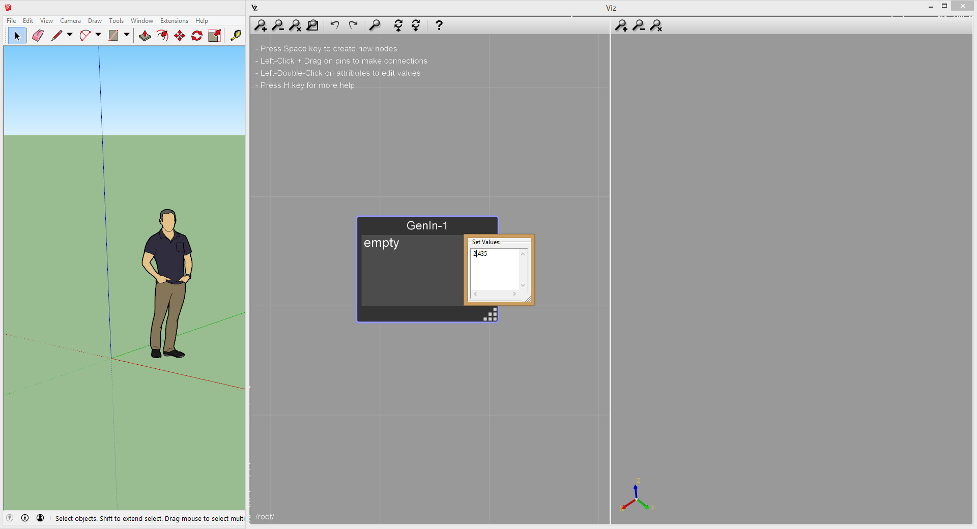 Viz Pro numeric input