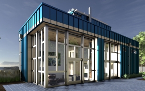 Container house rendering for SketchUp