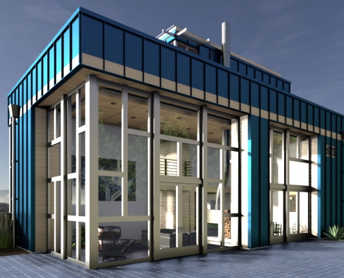 Container house rendering for SketchUp