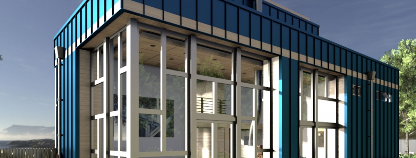 Container house rendering for SketchUp