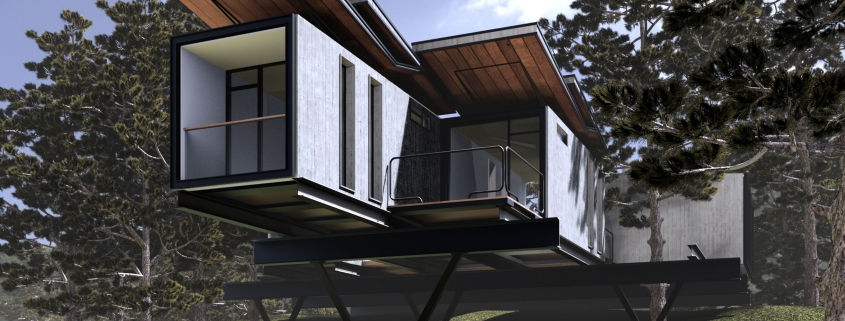 SketchUp Hill Villa Rendering